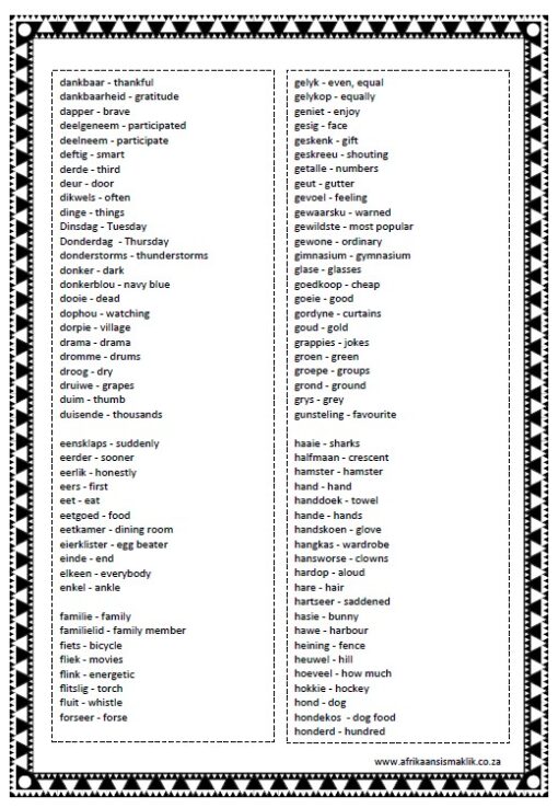 Graad 3 - PDF - Spelling Boek 2025 - Afrikaans met Engels betekenis - Image 3