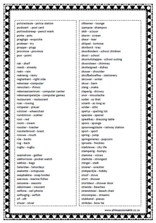 Graad 3 - PDF - Spelling Boek 2025 - Afrikaans met Engels betekenis - Image 5