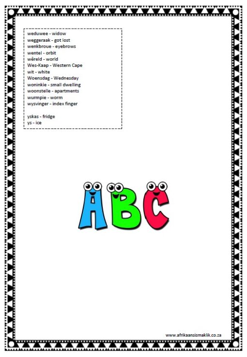 Graad 3 - PDF - Spelling Boek 2025 - Afrikaans met Engels betekenis - Image 8