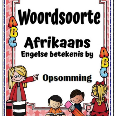 Woordsoorte Opsomming - Al Die Grade