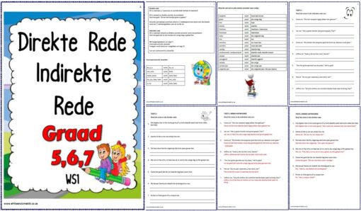 Graad 6-7 Direkte Rede / Indirekte Rede - Image 2