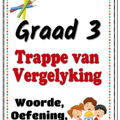 Graad 3 - Trappe van Vergelyking - Oefening plus 2 Toetse + Memo (9 Blaaie)