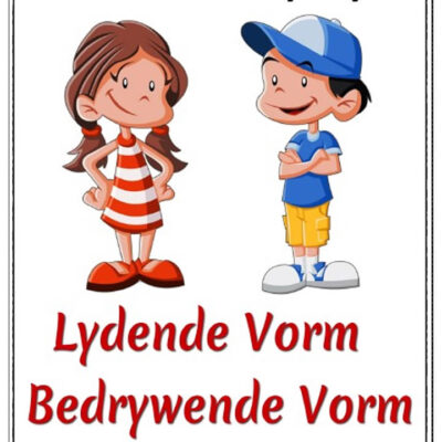 Graad 5,6,7 - Lydende en Bedrywende Vorm, Opsomming + Toetse + Memo