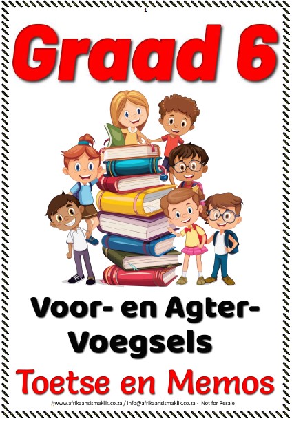 Graad 6 Toets Voor en agtervoegsels ft page