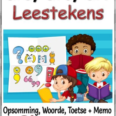 Graad 5,6,7 - Leestekens en Sinsoorte - PDF - Opsomming, Woorde, Toets + Memo