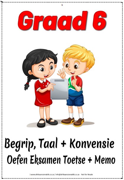 Graad 6 New Begripstoets Oefen Eksamen 2 Die speurders Graad 6 PDF - Begrip, Taal, Konvensie Oefen Eksamen 2, Toetse + Memo