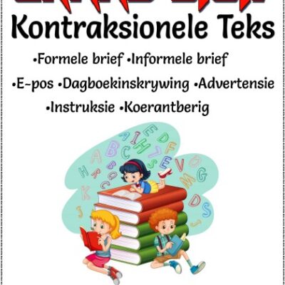 Graad 5,6,7 - Kontrasionele Teks - Opsomming voorbeelde - 9 Blaaie