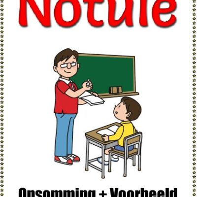 Graad 5 6 7 Notule Opsomming Voorbeeld Toets Memo Rubriek