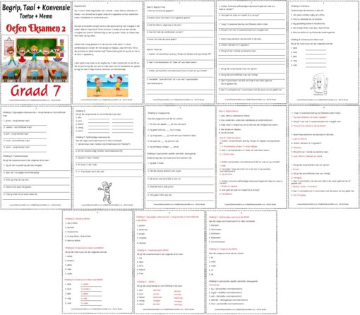 Graad 7 - Oefen Eksamen Term 3 Woordvlak Werk Begrip Taal Konvensie