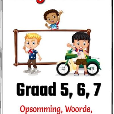 Graad 5 6 7 Voegwoorde Opsomming Woorde Toets Memo