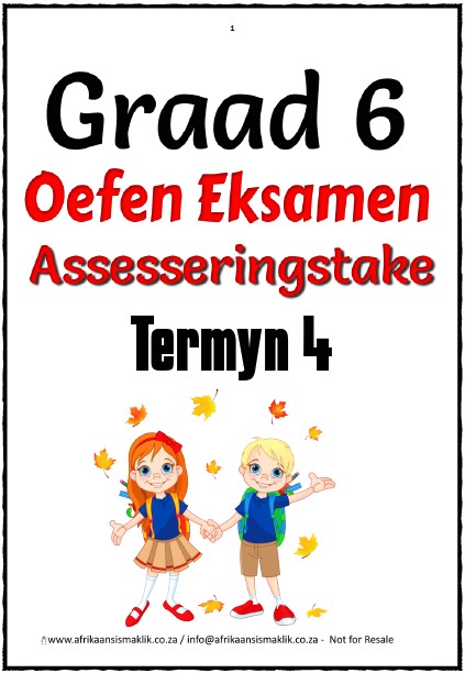 Graad 6 Termyn 4 Take en Teks Oefen Eksamen
